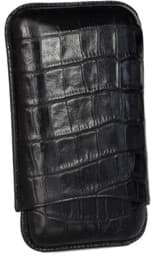 Zeige Details für Lederetui Gigantes 3er Kroko Schwarz Bild von Lederetui Gigantes 3er Kroko Schwarz