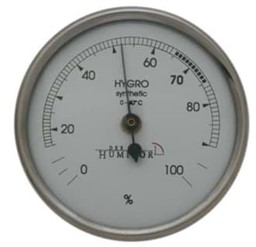 Zeige Details für Haarhygrometer Chrom (67mm) Bild von Haarhygrometer Chrom (67mm)