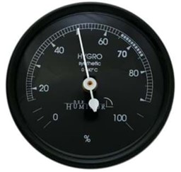 Bild von Haarhygrometer Schwarz (67mm)