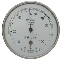 Zeige Details für Thermohygrometer Chrom (87mm) Bild von Thermohygrometer Chrom (87mm)