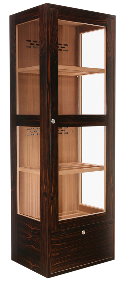 Bild von Humidorschrank CENTURY CABINET Makassar Ebenholz